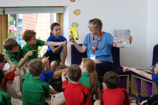 🎨📚 Pupils at Kimbolton Prep School were inspired by children’s author Pippa Goodhart during the school’s vibrant Arts Festival, KimFest! ✨

Pippa, known for the You Choose series, led an exciting drama workshop and shared her journey as a writer. Over two creativity-packed weeks, pupils enjoyed everything from African drumming and teddy bear making to Shakespeare, mural painting, music, and more. 🎭🎶🎨

The festival ended on a high with summer concerts, art exhibitions, and dazzling performances including Chitty Chitty Bang Bang and The 39 Steps. A brilliant celebration of imagination, collaboration and joy! 🌟