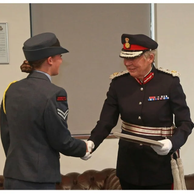 🎖️ Huge congratulations to Kimbolton pupil Olivia B., appointed Lord Lieutenant’s Cadet for Cambridgeshire! A prestigious honour recognising her outstanding leadership & commitment to the CCF.